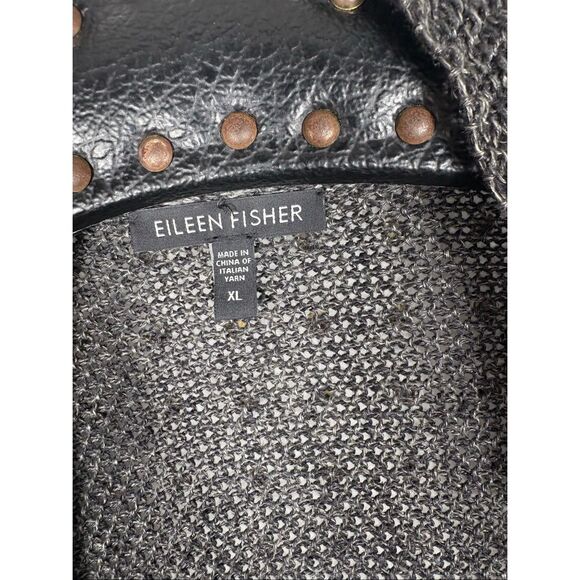 Eileen Fisher Linen open cardigan sweater size XL - Picture 3 of 4